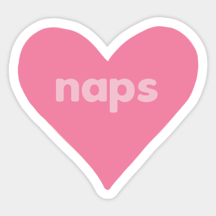 Naps Heart Sticker